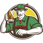 Autocollant Homme Irish Bière 2