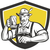 Autocollant Homme Irish Bière 3