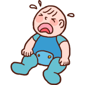 Autocollant Bébé Garçon Pleurs