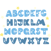 Autocollant Kit Alphabet Enfant étoile