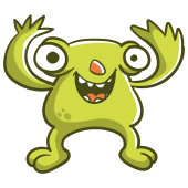 Autocollant Petit Monstre 1