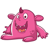 Autocollant Petit Monstre 6