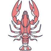 Autocollant Homard