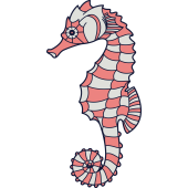 Autocollant Hippocampe