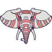 Autocollant Eléphant