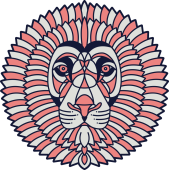 Autocollant Lion