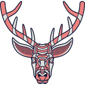 Autocollant Cerf