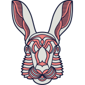 Autocollant Lapin