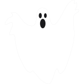 Autocollant Halloween Fantôme 4