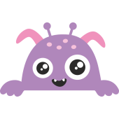 Autocollant Mignon Petit Monstre 3