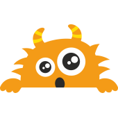 Autocollant Mignon Petit Monstre 4