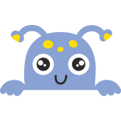 Autocollant Mignon Petit Monstre 6