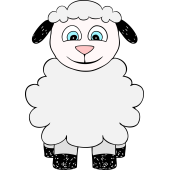 Autocollant Mouton Enfant