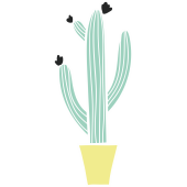 Autocollant Plante Et Cactus 10