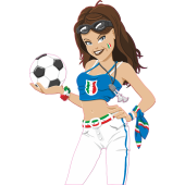 Sticker foot Euro 2008 italie