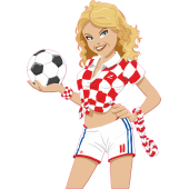 Sticker foot Euro 2008 croatie