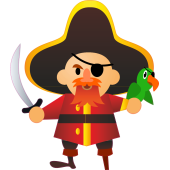 Autocollant Pirate