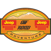 Autocollant Deco 4x4 Jeep