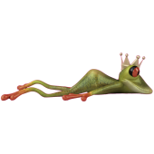 Autocollant Grenouille Roi