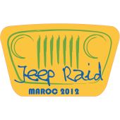 Autocollant Jeep Raid Maroc 2012