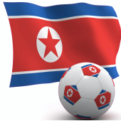 Autocollant Corée du nord foot