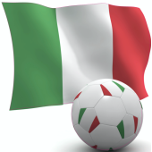 Autocollant Italie foot