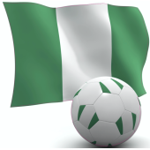 Autocollant Nigeria foot