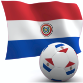 Autocollant Paraguay foot