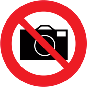 Panneau Interdiction de prendre des photos