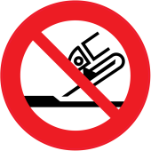 Panneau Interdiction d'utiliser pour la rectification plane