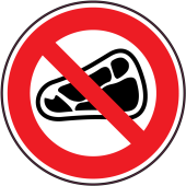 Panneau Interdiction de manger de la viande