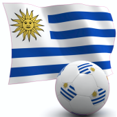 Autocollant Uruguai foot