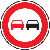 Panneau Interdiction de dépasser