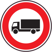 Panneau Interdiction aux camions