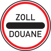 Panneau Douanes