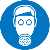 Panneau Obligation Porter masque anti-gaz