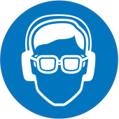 Panneau Obligation Porter lunettes et anti-bruit de sécurité