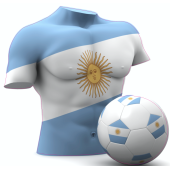 Autocollant Foot Argentine