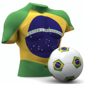 Autocollant Foot Bresil