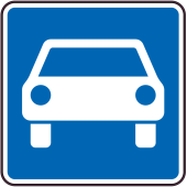 Panneau Indication Route à accès réglementé