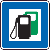 Panneau Indication Station essence 2