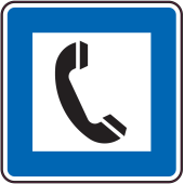 Panneau Indication Poste d'appel
