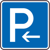 Panneau Indication Parking à gauche