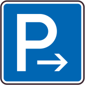 Panneau Indication Parking à droite