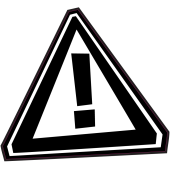 Panneau Bomb Attention danger