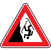 Panneau Danger Chute à ski