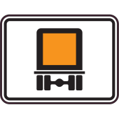 Panneau Indication Transport marchandises dangereuses