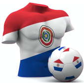 Autocollant Foot Paraguay