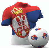 Autocollant Foot Serbie