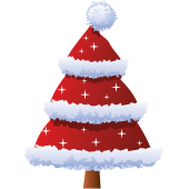 Déco Noel Sapin Forme Bonnet